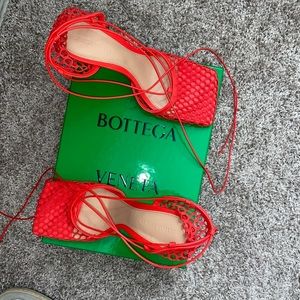 Bottega Veneta Red Sandals